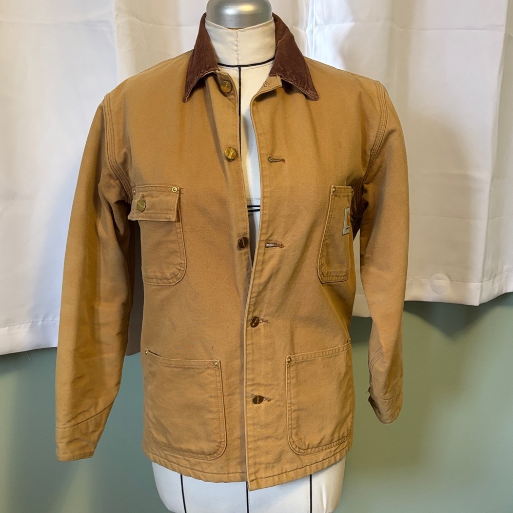 Carhartt Womens Jacket Med Button Up Collared Classic